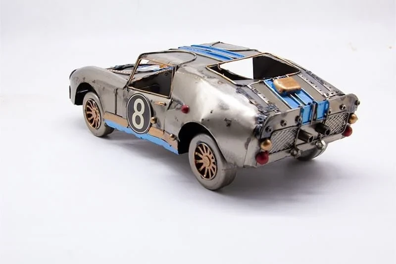 Dekoratif Metal Yarış Arabası