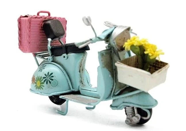 Metal Model Sepetli Motosiklet