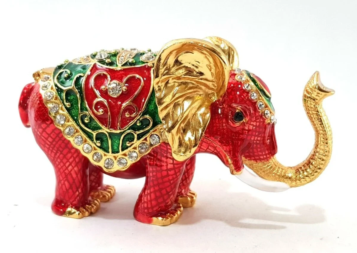 Taşlı Fil Biblo Kutu