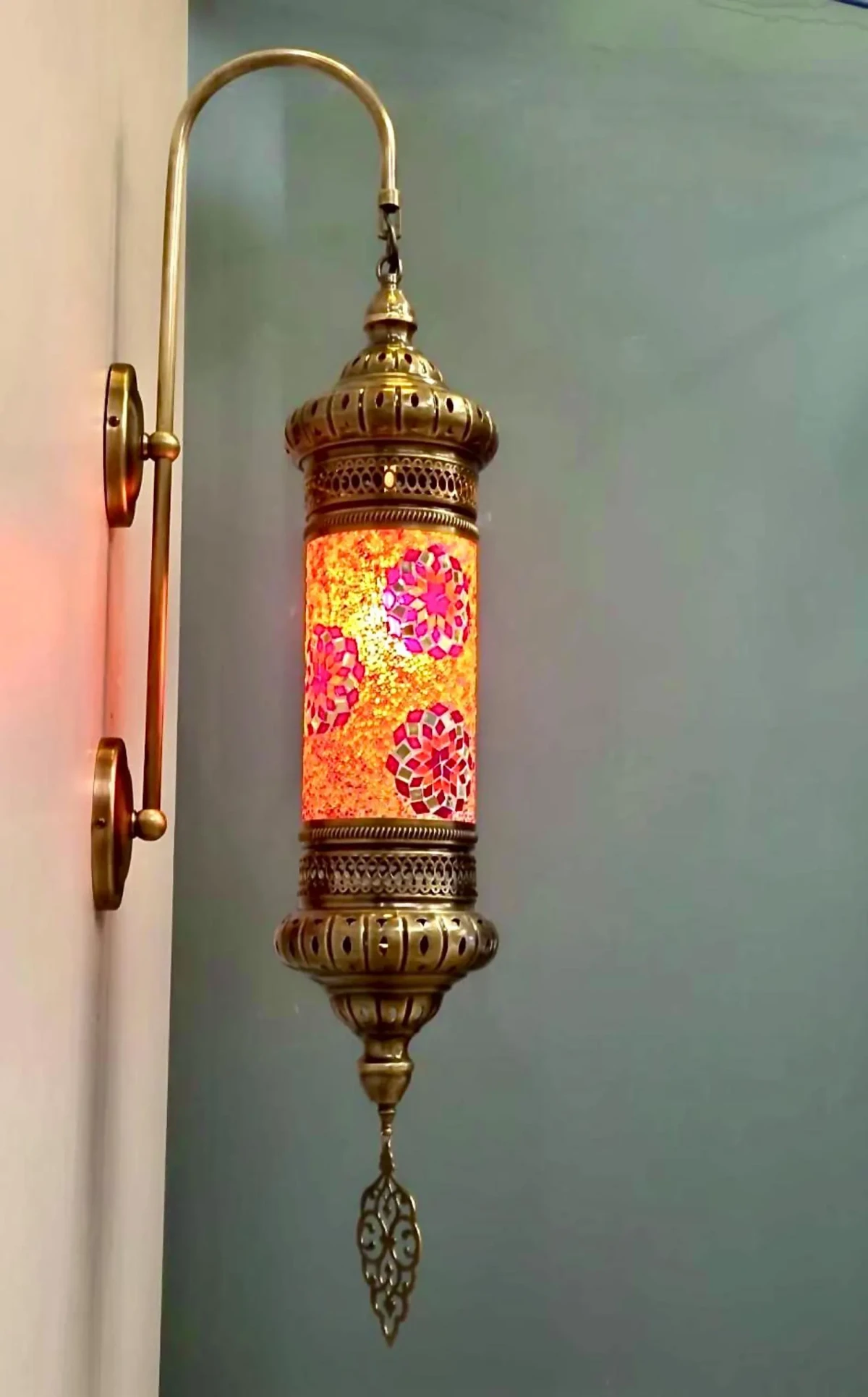 Mozaik Duvar Apliği - Duvar Lambası