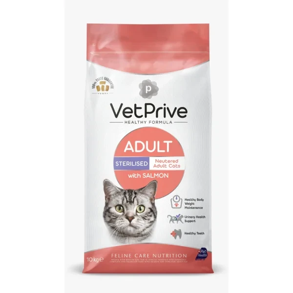 Vet Prive Sterilised Somonlu Kısırlaştırılmış Kedi Maması 1.5KG