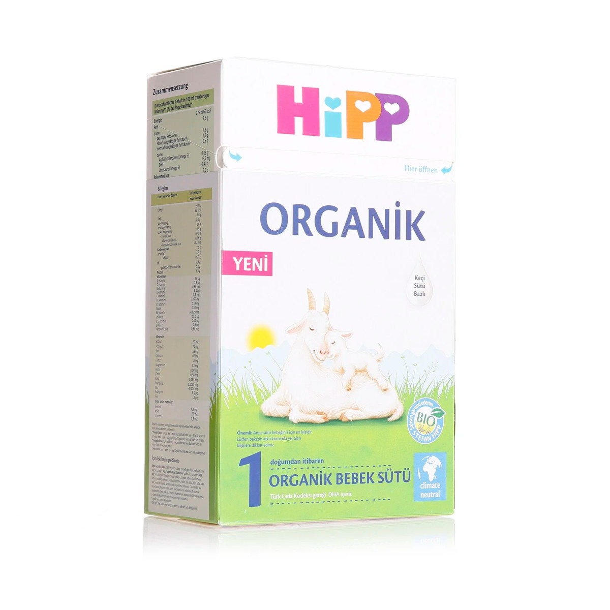 HiPP 1 Organik Keçi Sütlü Bebek Sütü 400 gr 0-6 Ay