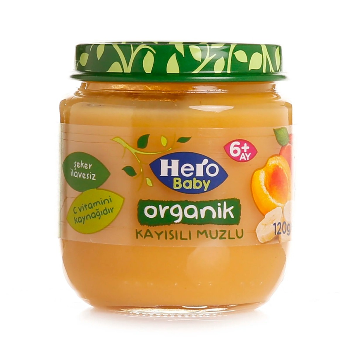 Hero Baby Organik Kayısılı Muzlu Kavanoz Mama 120 gr