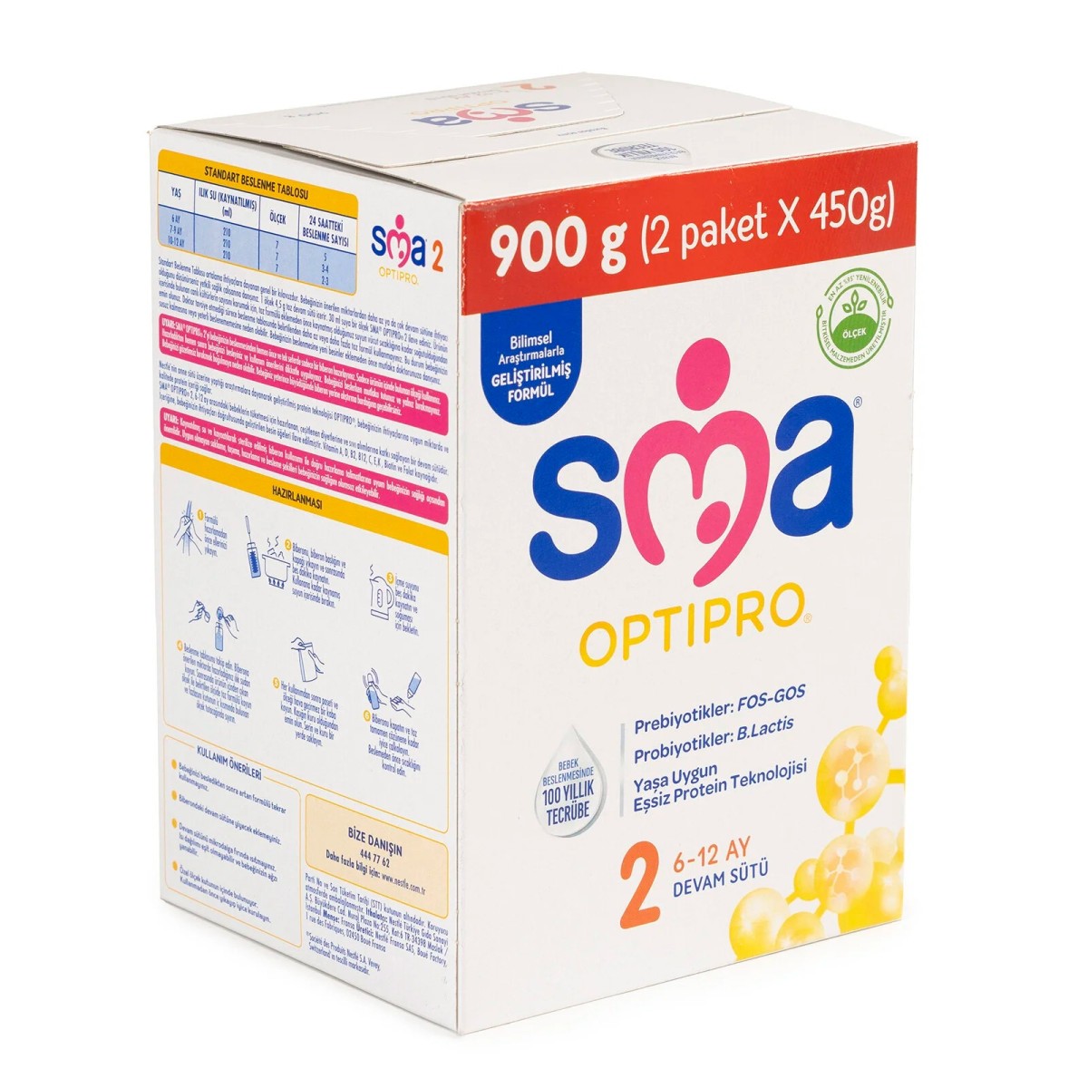 SMA OPTİPRO PROBİYOTİK 2 DEVAM SÜTÜ 900 GR 6-12 AY
