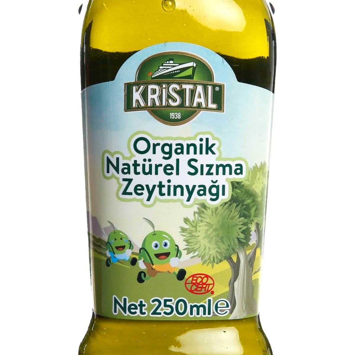 Kristal Organik Natürel Sızma Zeytinyağı 250 ml