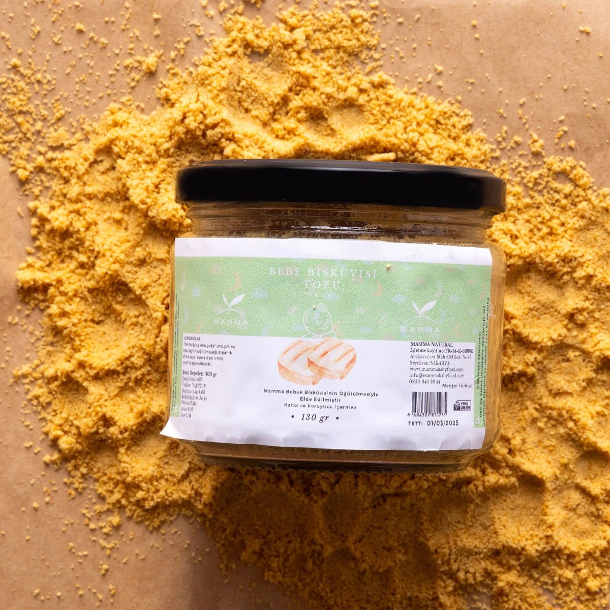 Mamma Baby Food Mamma Bebek Bisküvi Tozu 130 gr