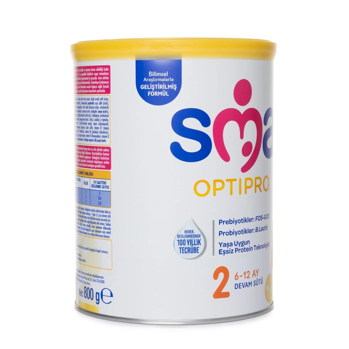 SMA Optipro Probiyotik 2 Bebek Devam Sütü 800 gr 6-12 Ay