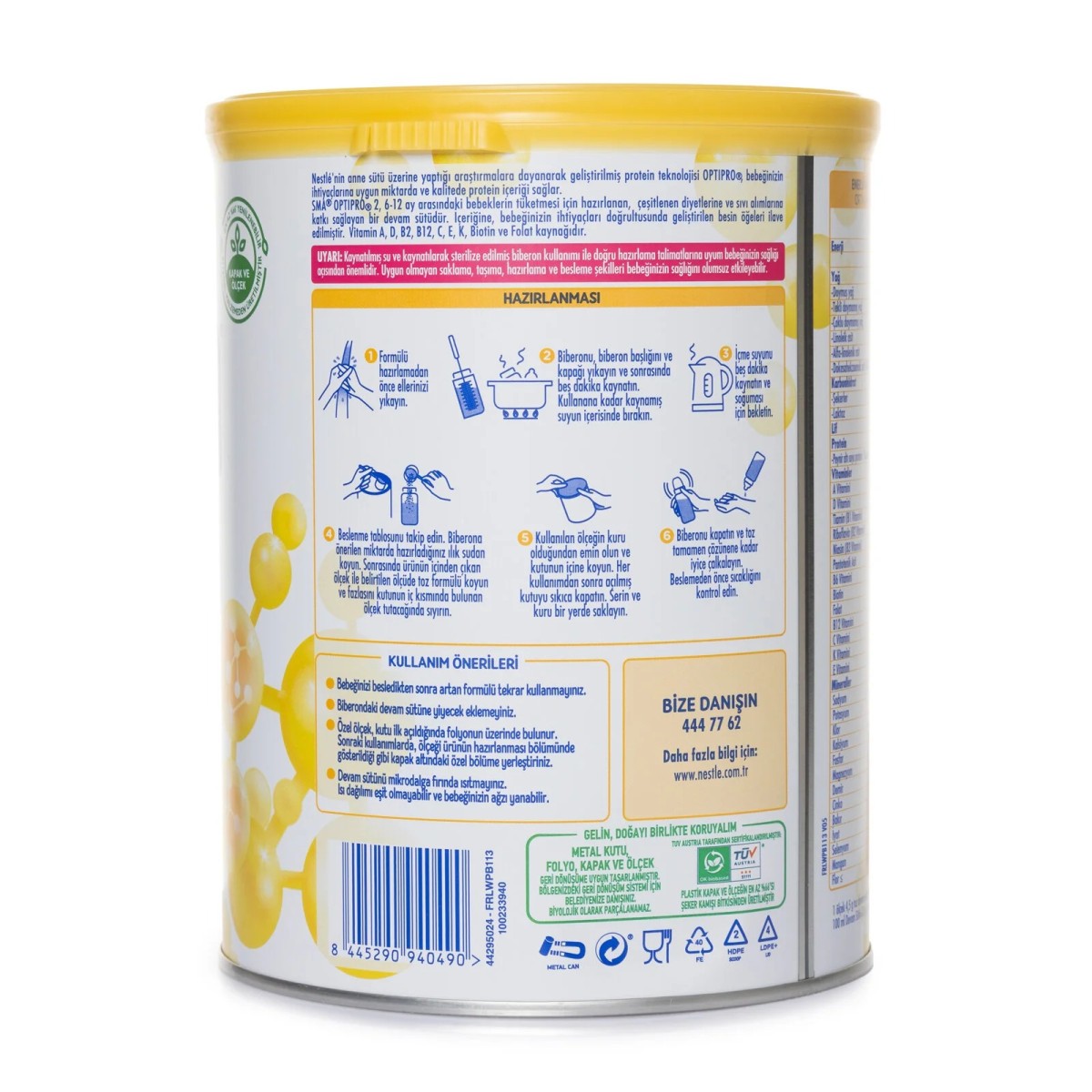 SMA Optipro Probiyotik 2 Bebek Devam Sütü 800 gr 6-12 Ay