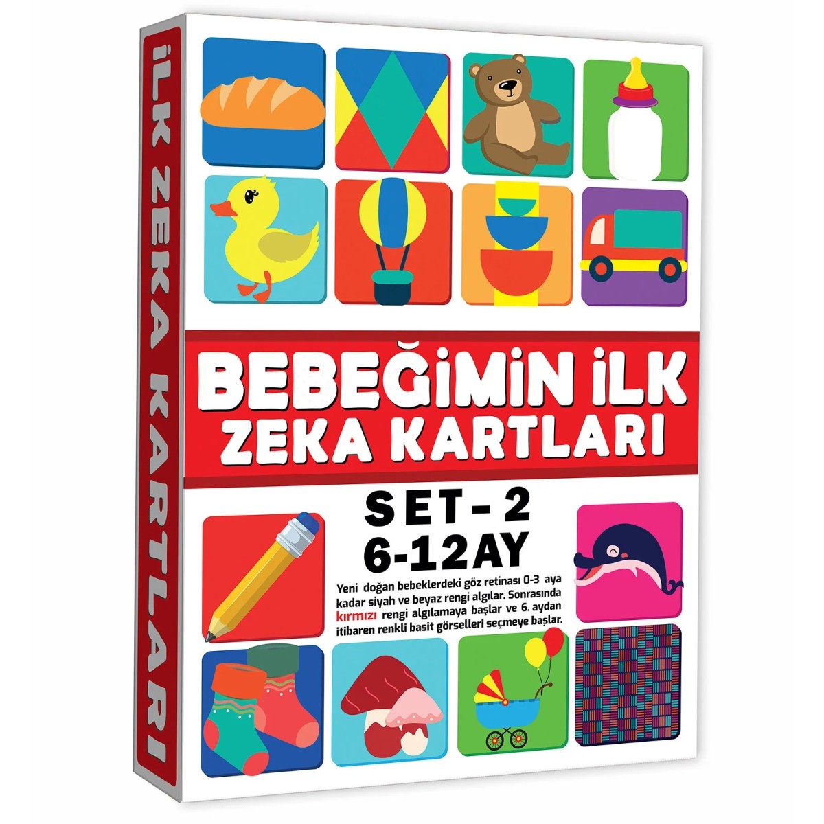 DIYTOY Eğitici Kartlar 6-12 Ay Erken Eğitim Zeka Kartı