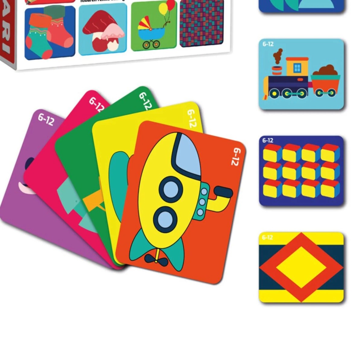 DIYTOY Eğitici Kartlar 6-12 Ay Erken Eğitim Zeka Kartı