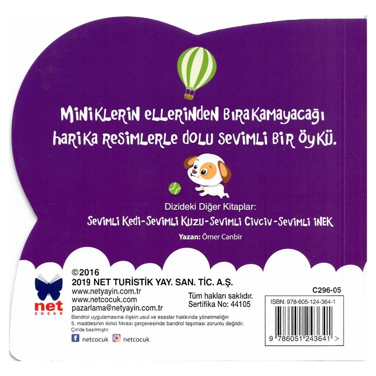Net Çocuk Yayınları NET Sevimli Köpek Bobi Bebek Masal Kitabı
