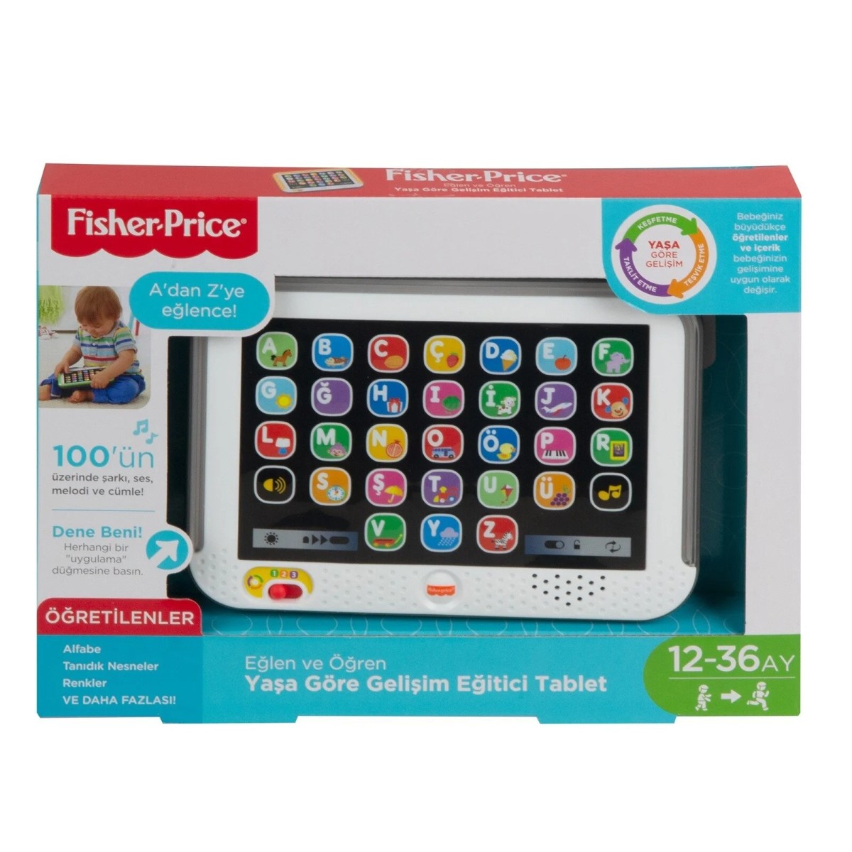 Fisher-Price Fisher Price L&L Yaşa Göre Gelişim Eğitici Tablet Türkçe Asortili
