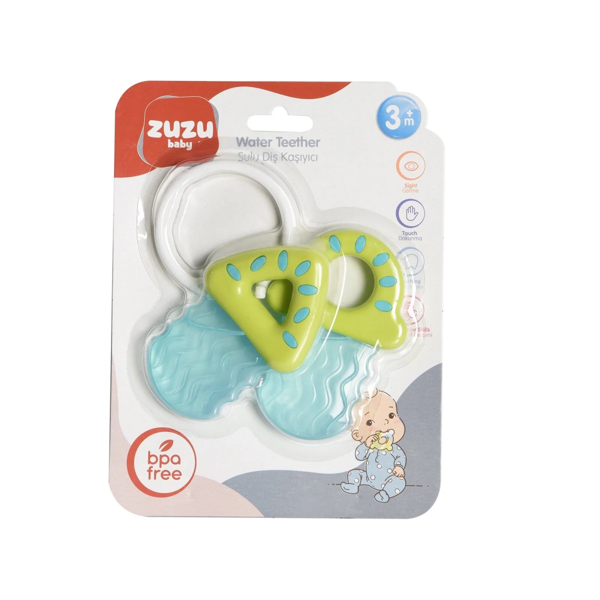 Bebek Dişlik Zuzu Sulu Diş Kaşıyıcı Çıngırak Asortili