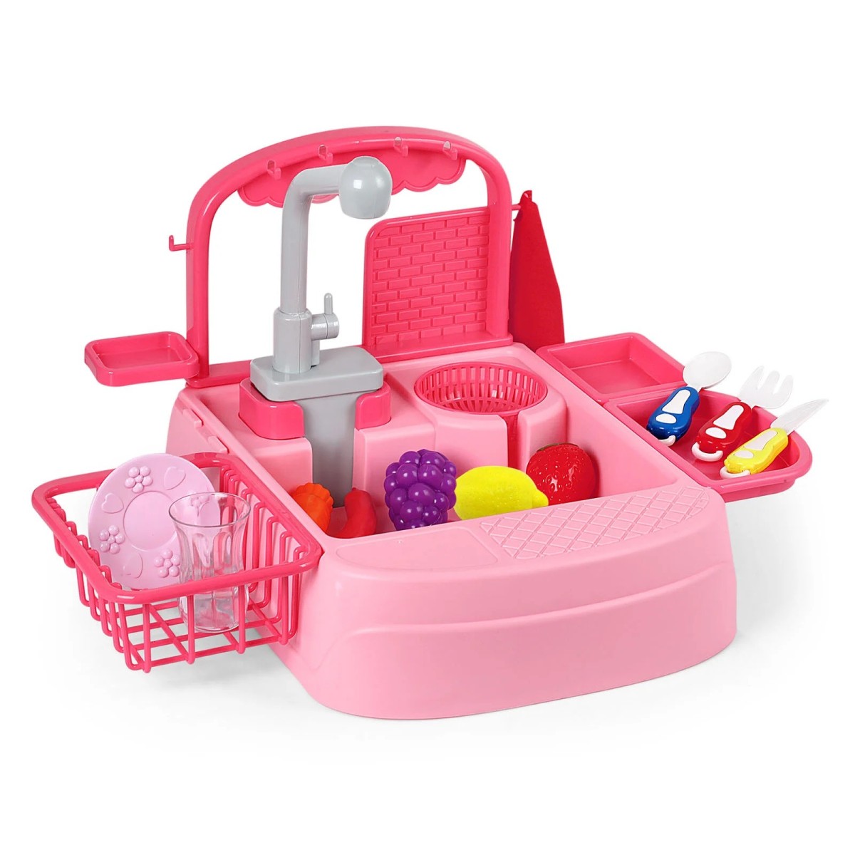 Gal Toys Pilli Mutfak Lavabosu Pembe