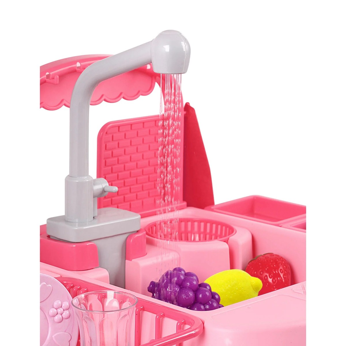 Gal Toys Pilli Mutfak Lavabosu Pembe