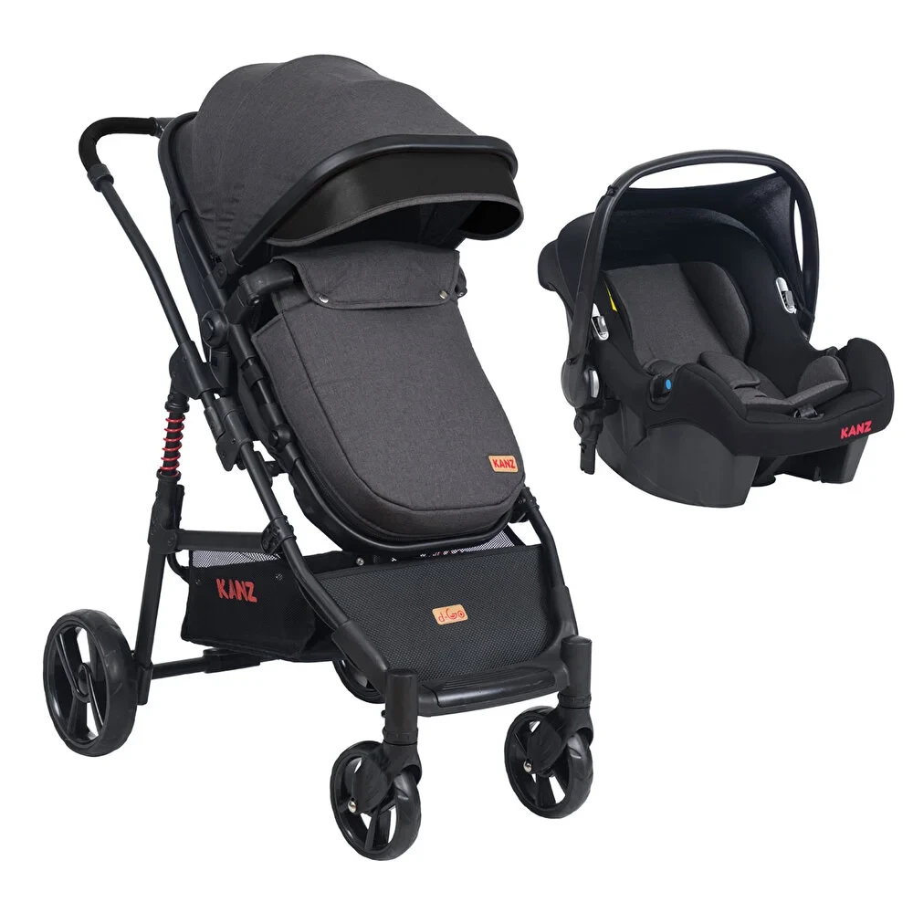 D Go Travel Sistem Bebek Arabası Çift Yönlü 0-3 Yaş 25 Kg Siyah