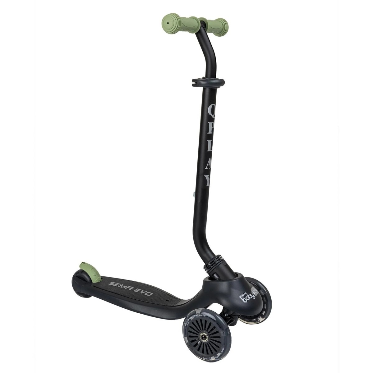 Baby toys Funride Sema 5 özellikli Oturaklı Işıklı Tekerlekli 3 Tekerlekli Scooter