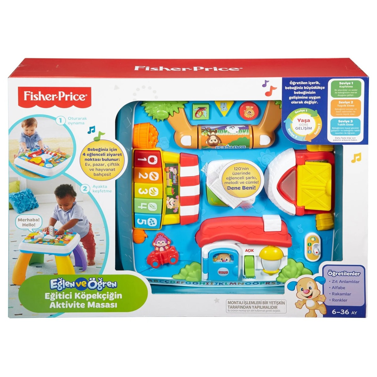 Fisher-Price Fisher Price Eğitici Köpekçiğin Aktivite Masası Türkçe ve İngilizce
