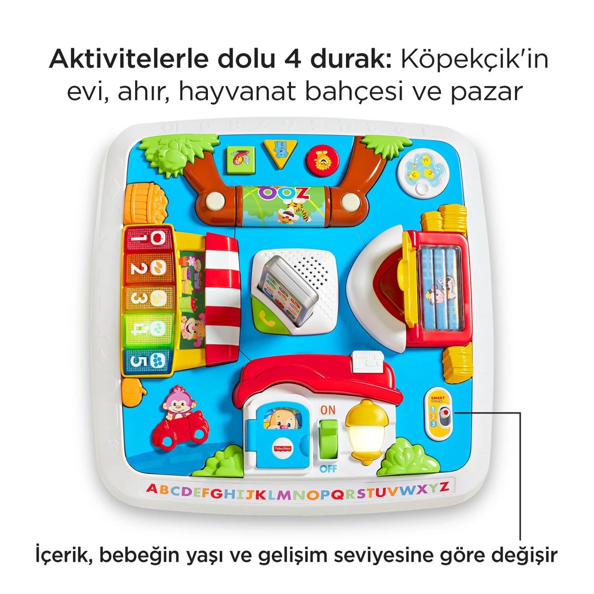 Fisher-Price Fisher Price Eğitici Köpekçiğin Aktivite Masası Türkçe ve İngilizce