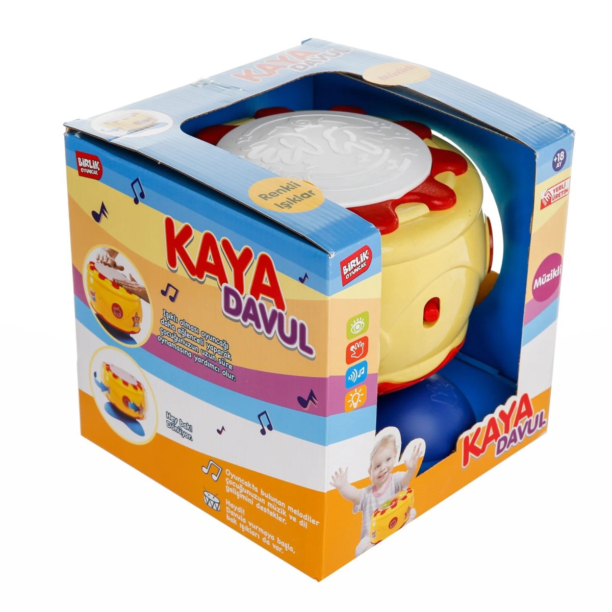 Birlik Oyuncak Işıklı Sesli Kaya Davul