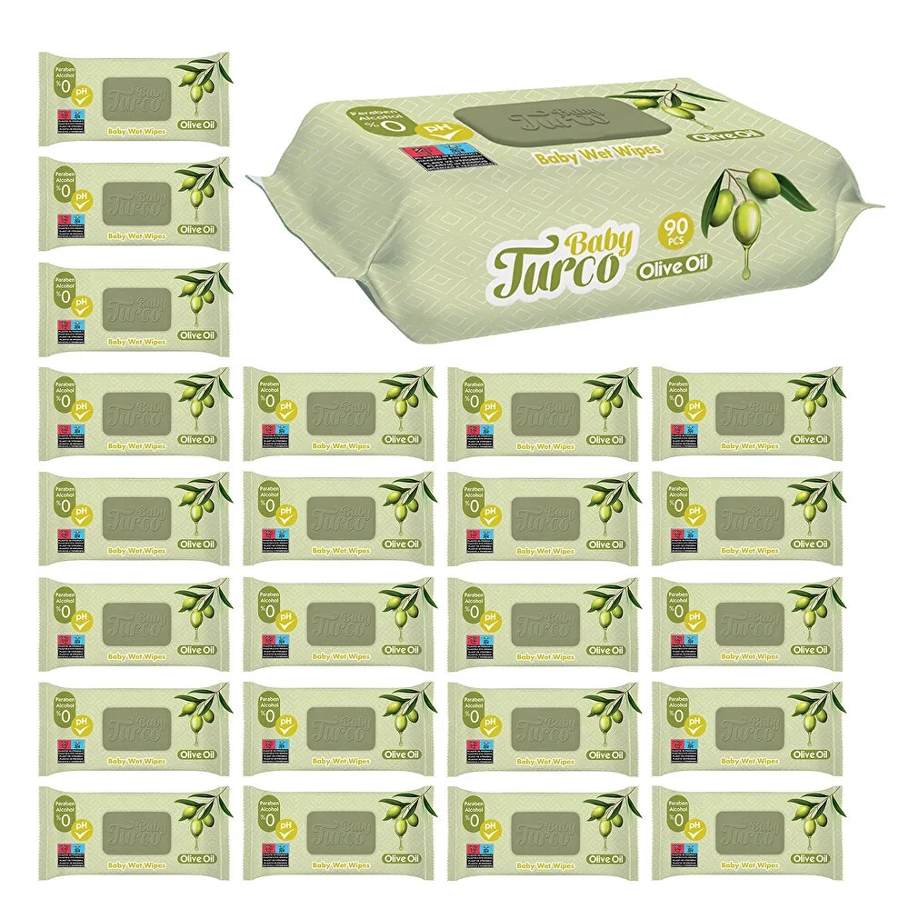 Zeytinyağlı Bebek Islak Mendil 24x90 Adet