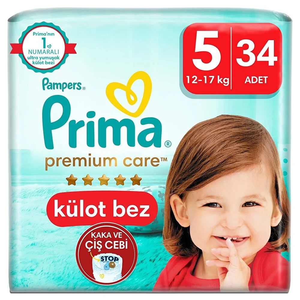 Premium Care Külot Bez Junior 5 Beden İkiz Paket 12-17 kg 34 Adet
