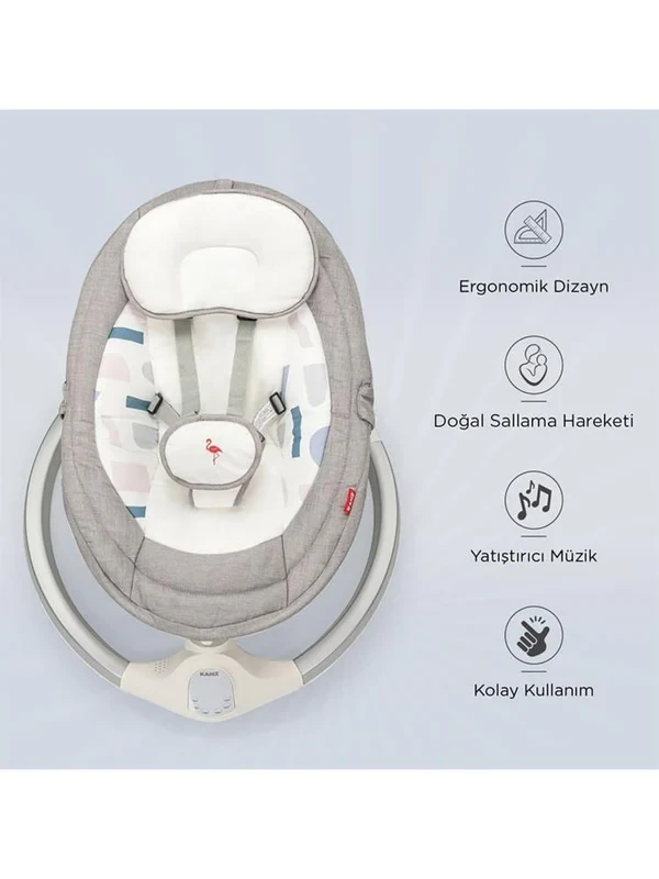 Kanz Flamingo Elektrikli Ana Kucağı - Gri