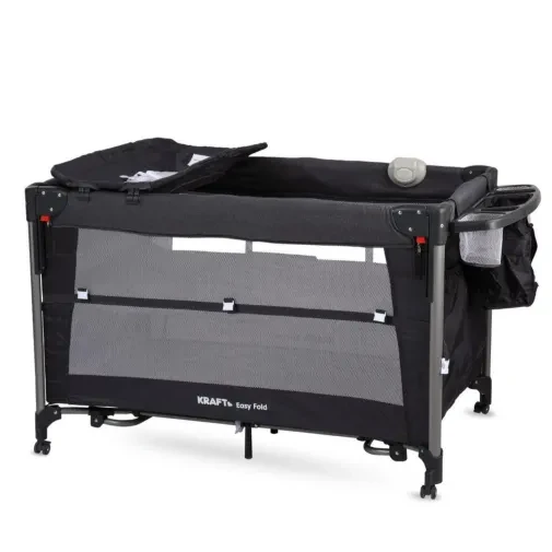 Kraft Easy Fold Anne Yanı Oyun Parkı 70X110 Cm Dark Grey