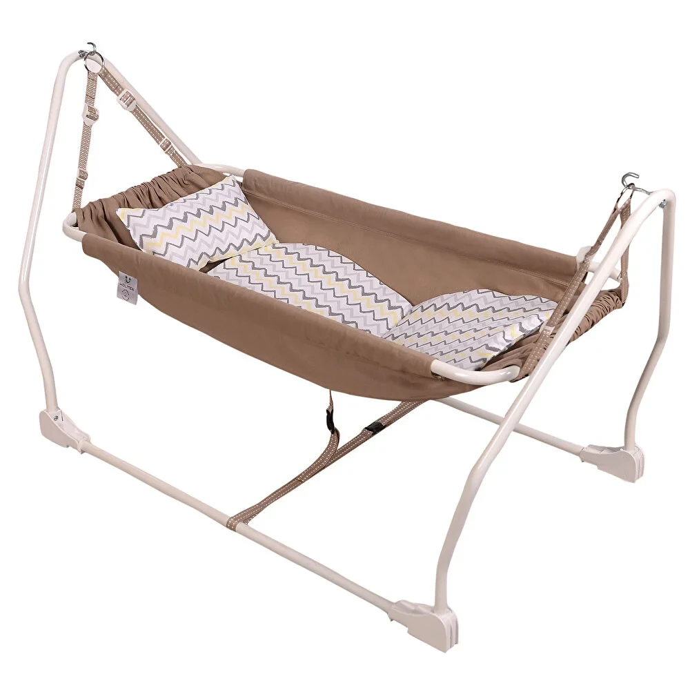 Marmaris Katlanır ve Sallanabilir Bebek Hamağı Kahverengi