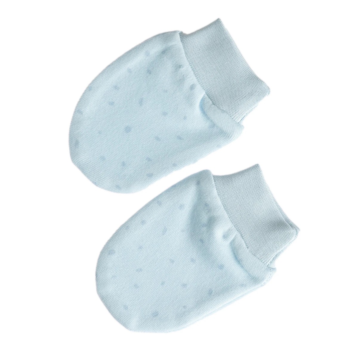 HelloBaby Yenidoğan Unisex Bebek Eldiven İnterlok Mavi