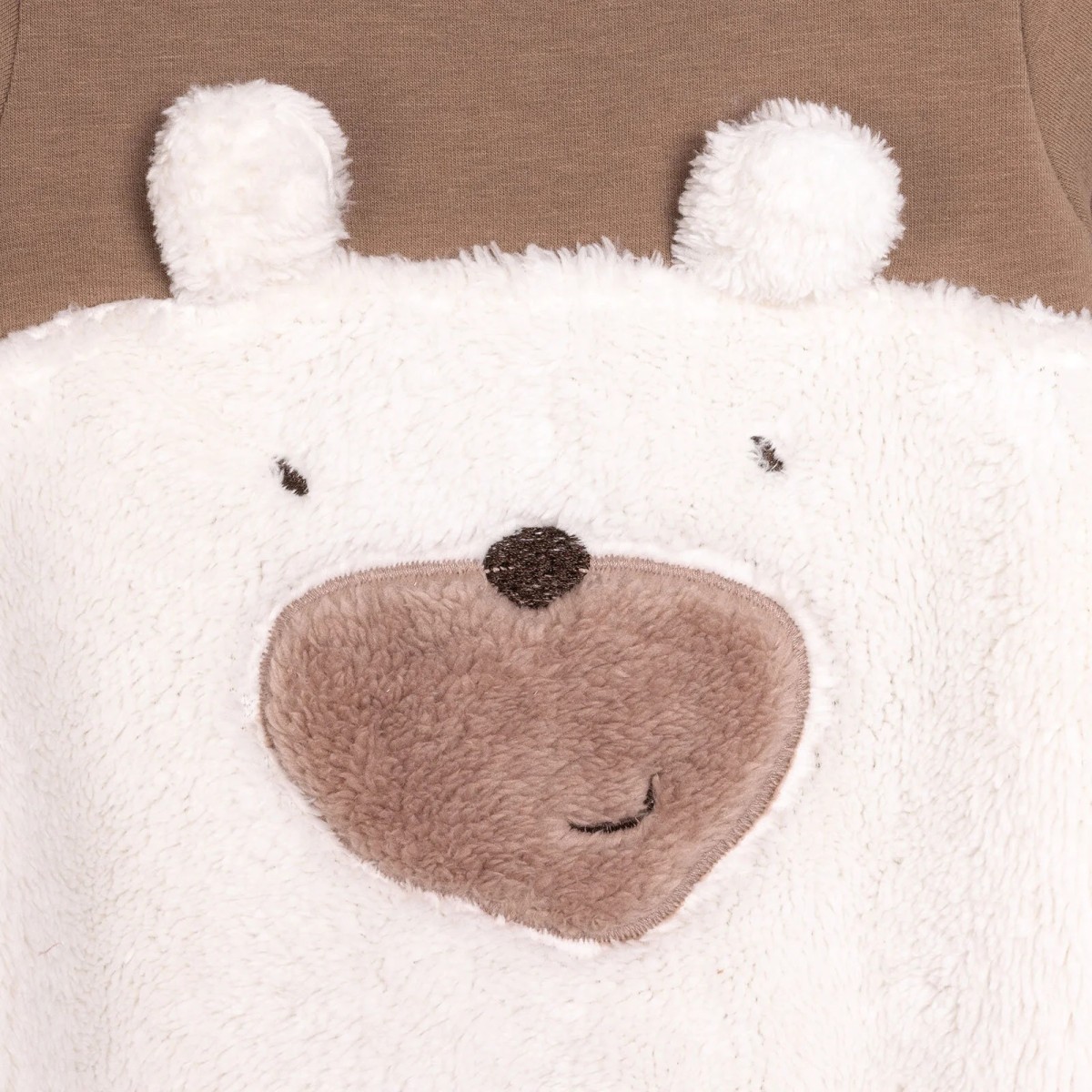 HelloBaby Yenidoğan Fügürlü Peluş Patikli Tulum Unisex