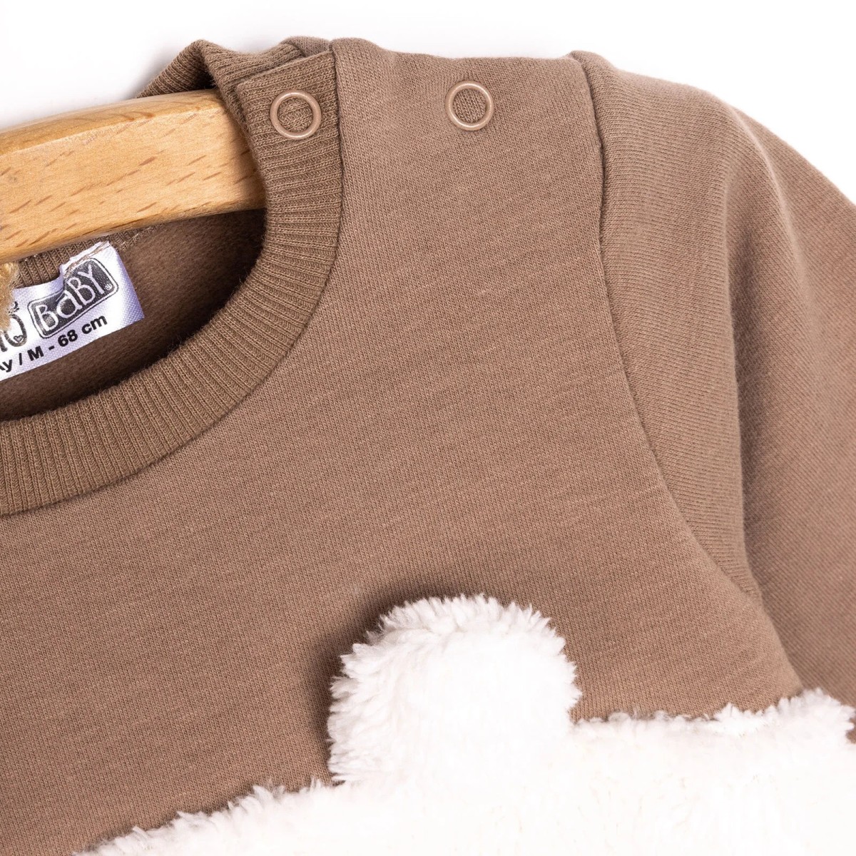 HelloBaby Yenidoğan Fügürlü Peluş Patikli Tulum Unisex