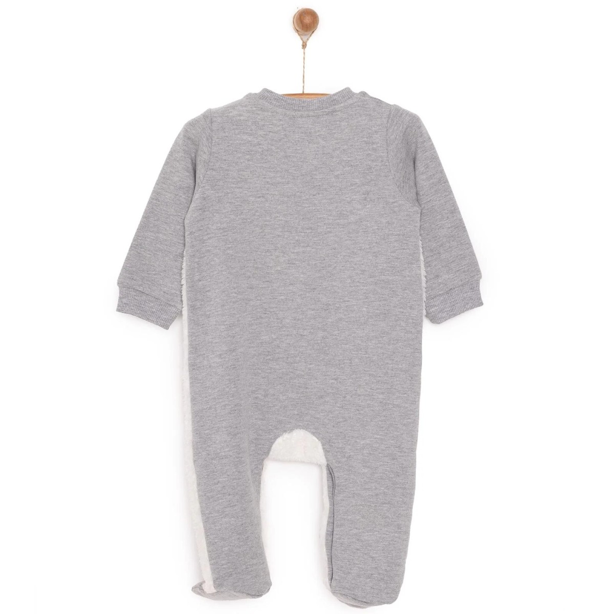 HelloBaby Yenidoğan Fügürlü Peluş Patikli Tulum Unisex