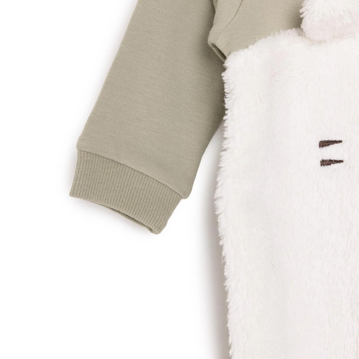 HelloBaby Yenidoğan Fügürlü Peluş Patikli Tulum Unisex