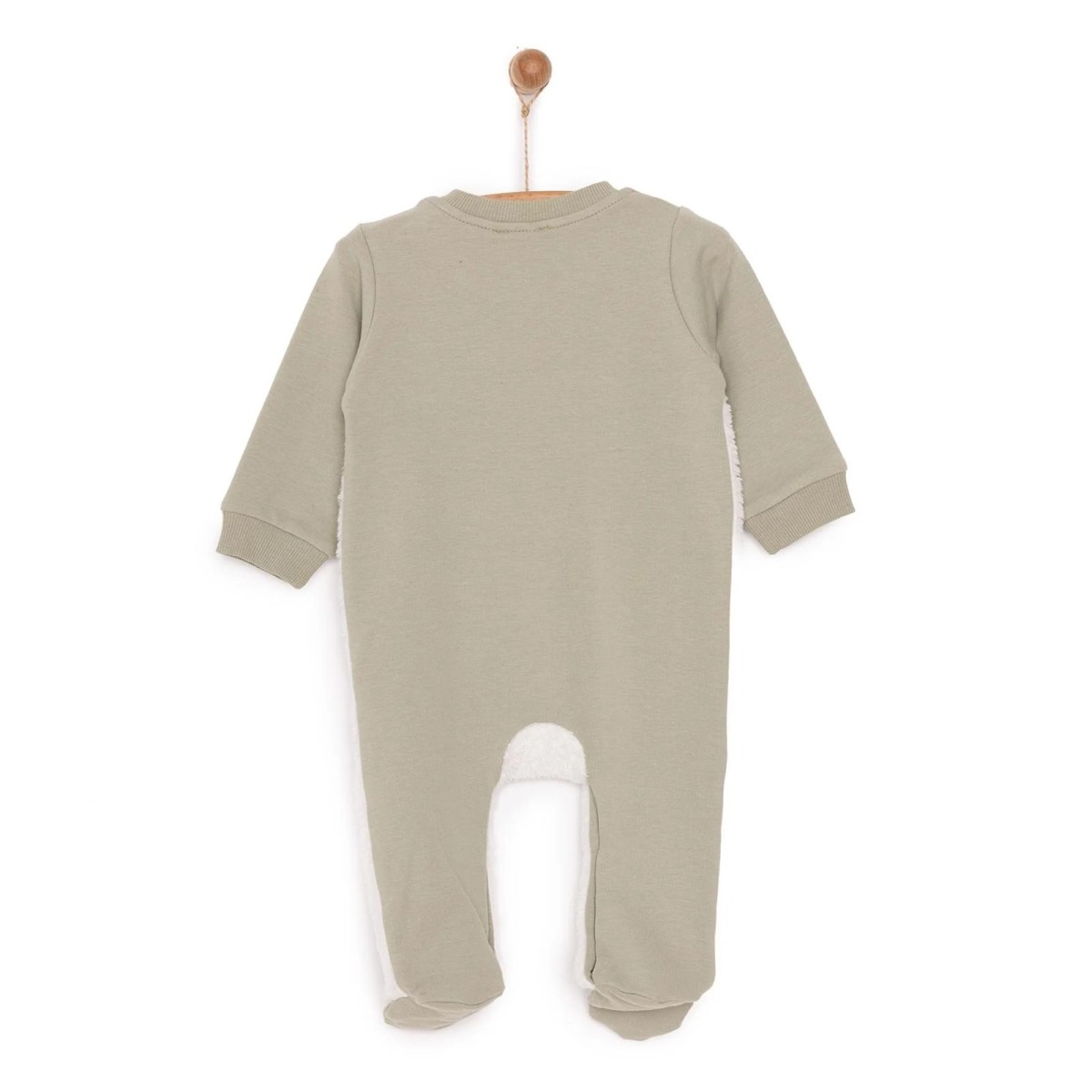 HelloBaby Yenidoğan Fügürlü Peluş Patikli Tulum Unisex