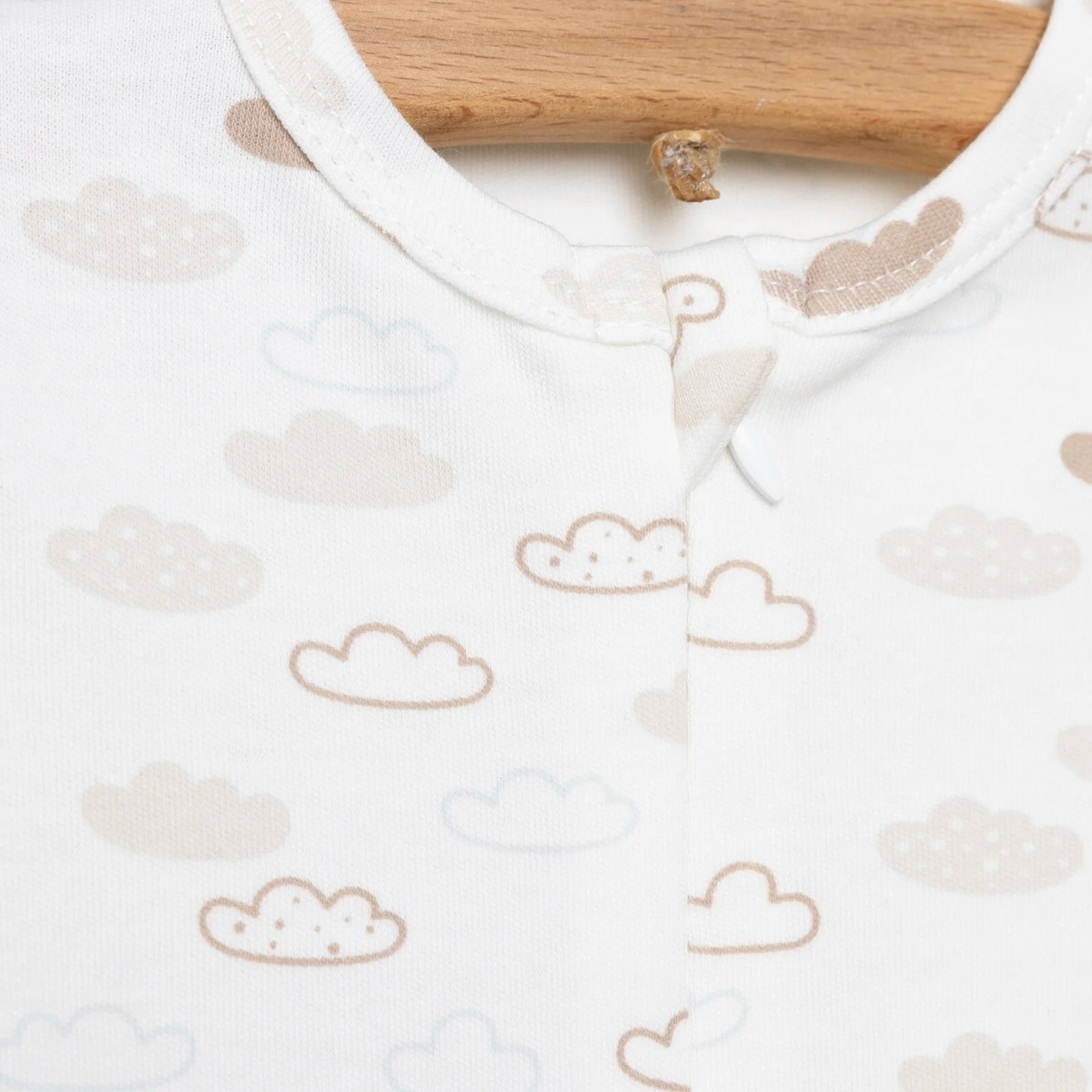 HelloBaby Yenidoğan Erkek Bebek 2li Patikli Tulum İnterlok Bisiklet Yaka Uzun Kol Mavi