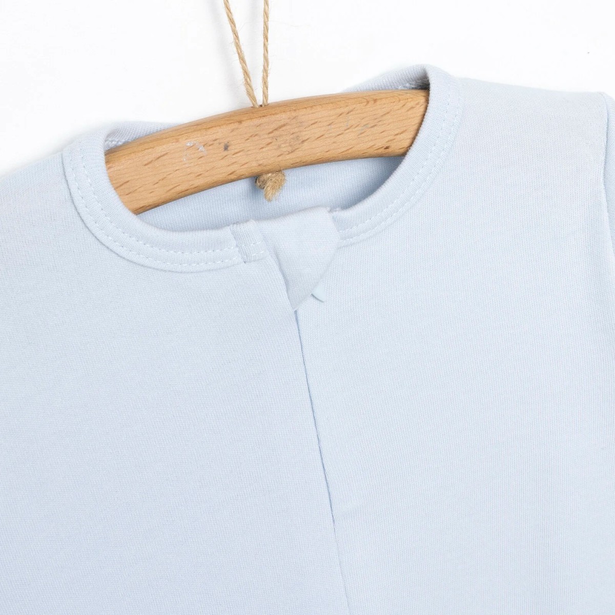 HelloBaby Yenidoğan Erkek Bebek 2li Patikli Tulum İnterlok Bisiklet Yaka Uzun Kol Mavi