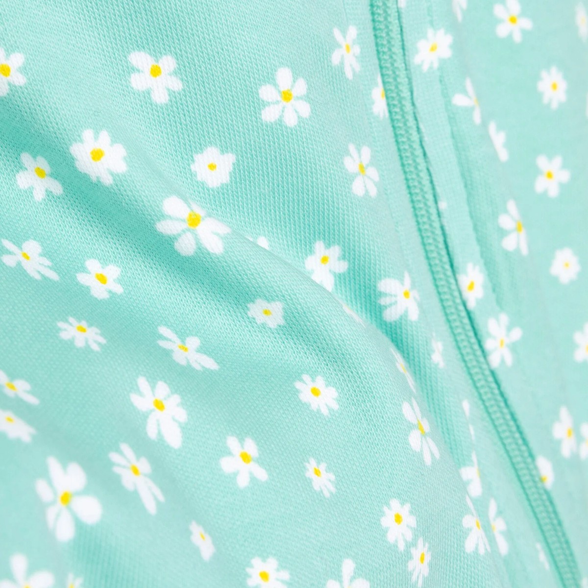 HelloBaby Yenidoğan Çiçekli Uzun Kollu Fermuarlı Patikli Tulum Kız Bebek