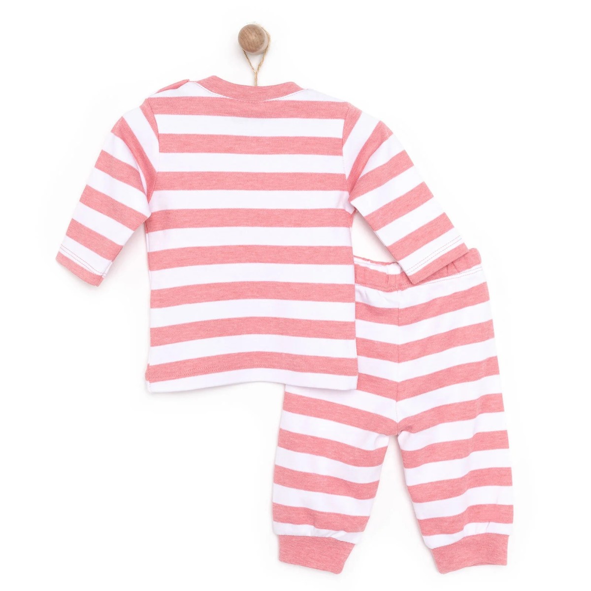  Unisex Yenidoğan Sweatshirt Patiksiz Alt İnterlok Çıtçıtlı Bisiklet Yaka Uzun Kol