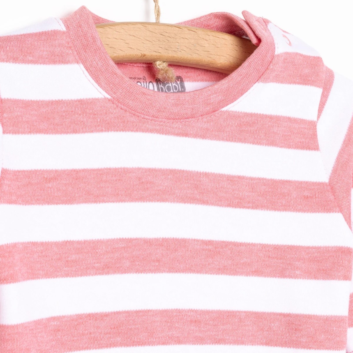  Unisex Yenidoğan Sweatshirt Patiksiz Alt İnterlok Çıtçıtlı Bisiklet Yaka Uzun Kol