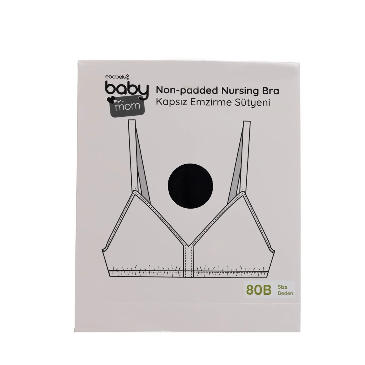 baby mom Anne Giyim Kapsız Emzirme Sütyeni Siyah