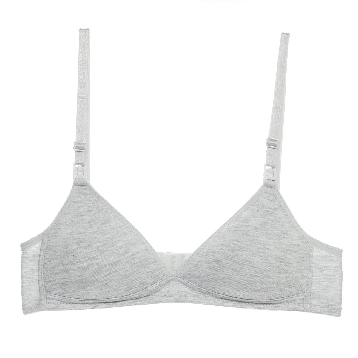 baby mom Anne Giyim Kaplı Emzirme Sütyeni Gri Melanj